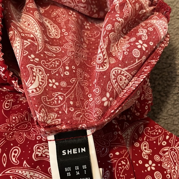 shein flowy printed pants, size xs - Picture 4 of 4